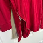 Chico's  Vibrant Red Sweatshirt with Zipper Accents 16/18 Photo 6
