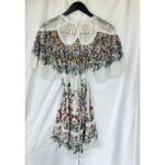 Farm Rio Sweet Bloom Dress Small Mini Bouquet Short Sleeve Eyelet Lace Garden Photo 10