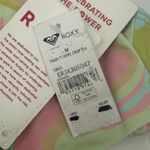 Roxy  Bikini Top Size Medium Tropics Hype Crop Top NWT Pastel Swirl Swim Beach Photo 5