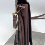 H&M Brown Mauve Suede Fabric Magnetic Flap Crossbody Handbag Photo 6