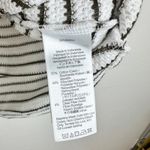 Madewell  Embroidered Boxy Knit Tee Striped Cotton Blend Ivory Relaxed Small NWT Photo 9