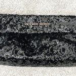 Victoria's Secret  Black Sequin Sparkly Cosmetics Bag, Clutch Purse Photo 0