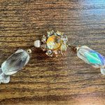 Vintage Aurora Borealis Faceted Clear Beaded Choker Necklace Photo 1