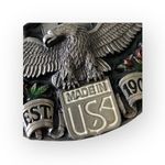 Vintage: Harley Davidson x Harmony Designs ©️1989 ☻ Eagle Rose Metal Belt Buckle Silver Photo 3