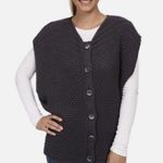 prAna Sweater Vest Estee Grey Chunky Large Button Organic Cotton size small Photo 0