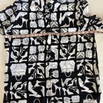Alfred Dunner shoes purses accessories novelty print button down blouse 10 Black Photo 9