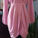 Entro  Lilac Purple Long Sleeve Tulip Hem Mini Dress NWT Photo 6