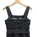 White House | Black Market Denim Button Front Belted Tie Waist Sleeveless Dress 2 Photo 4