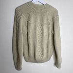 Ivy Vintage Chunky Acrylic Cardigan Brown Button Dot Pattern Size Small Photo 9