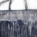 Victoria's Secret VICTORIA’S SECRET Limited Edition Black Faux Leather Fringe Tote Bag Photo 2