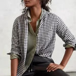 Grayson The Hero Gingham Plaid Button Down Shirt in Black White Small Photo 0