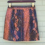 SheIn faux leather reptile print mini skirt woman’s size small Photo 5