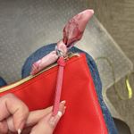 Trina Turk  Women's Pink Cosmetic Bag with Zip Closure EUC Photo 9