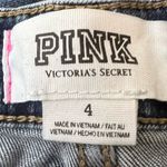 PINK - Victoria's Secret PINK Victoria’s Secret Distressed Denim Blue Jean Short Shorts Size 4 Photo 8