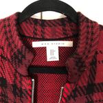 Max Studio Red and Black Plaid Sweater Size M Photo 2
