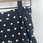 Free People NEW  Midi Skirt Size 2 Cutie Crossing Black Polka Dot Ruched NWOT Photo 5