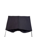 Alex Perry Lurex Pinstripe Strapless Crop Top in Chocolate 2 New Womens Corset Brown Photo 7