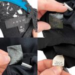 Adiva Black Lace Mock Neck Sheer Yoke Knit Sleeveless Blouse Size M Photo 7