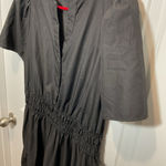Women’s Dress Black Medium Peasant‎ Ruffled Hailey & Co Boho Work Party Office Photo 0