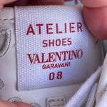 Valentino Garavani Valentino Atelier San Gallo printed broderie anglaise leather sneakers IT 38.5 Photo 13