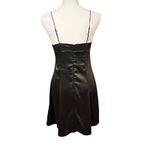 Urban Outfitters Womens Black Satin Slip Dress Size M HOCO Goth Fairy 90s Photo 4