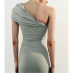 ZARA  Off the Shoulder Scrunched Mini Cocktail Dress Size Medium Photo 2