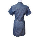 ALC Frank NWT A.L.C. Romi Linen Chambray Short Sleeve Mini Utility Dress Sz 4 Belted $495 Photo 3