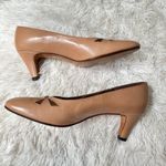 H&M Rayne Ltd. Tan & Gold Leather Almond Toe Pumps Luxury British Footwear Sz 8 Photo 8