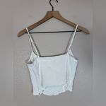 Aritzia Wilfred Basel Bustier Crop Camisole Tank Top White Small $68 Photo 5