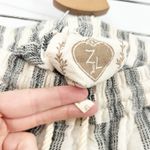 Z&L Womens Boho Beachy Tassel Drawstring Striped Pull On Wide Leg Pants Size M Gray Size M Photo 6