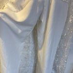 Bridal Wedding Bachelorette Jumpsuit with Lace US 10 White Photo 8