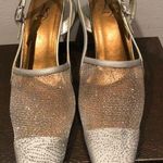 Evening Shoes : Silver paisley mesh heels Photo 1