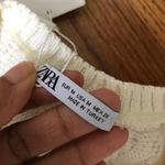 ZARA  Cream Sleeveless Cable-Knit Dress NWT Photo 4