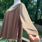 We The Free  People XS Flax Jersey Tambourine Top Oversized Swing Trapeze Tee Photo 3