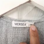 Mersea Light Grey Classic Travel Wrap Textured Panel Fringe Hem One Size Acrylic Gray Photo 10