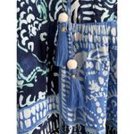 Lilly Pulitzer NWT Avery Top Deep Indigo Leied Black Tassel Size Medium Photo 3