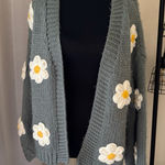 Altar'd State  Daisy Embroidered Cardigan - Green Size XS Photo 0