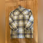 Outerknown Blanket Shirt Jacket Shacket in Yellow and Gray Plaid Photo 13