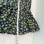 J.Crew  Lemon Print Trumpet Skirt Size 0 Photo 7