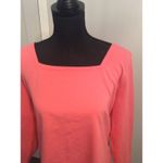 J.Crew New NWT Pink Long Sleeve Square Neck Top Stretchy XL Photo 1
