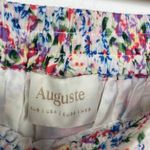 Auguste  White Pink Pastel Floral Print Ruffle Mini Skirt Women's Size 4 NWOT Photo 4