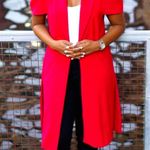 Venus Red Vest Eye-Catching Knee-Length vest size Large Photo 0