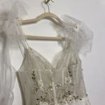 Mac Duggal Embellished Sleeveless Bow Tie Shoulder V-Neck Mermaid Gown Photo 6