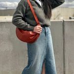 Uniqlo  denim maxi skirt Photo 0