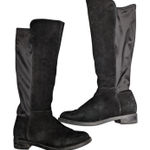 Blondo Ellie Black Waterproof Suede Knee High Stretch Calf Flat Riding Boots 9.5 Photo 0