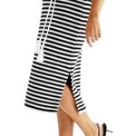 Nine West NWTs Womens 3X Plus Crochet Dress Black White Stripes Resort Summer Photo 11