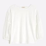 Madewell Puff-Sleeve Drop-Shoulder Knit Top Size XS Photo 2