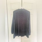Soft Surroundings  Gray Lace Mockneck Long Sleeve Blouse Top Size XL Photo 6