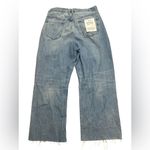 frame denim frame le high 'n' tight wide-leg crop jeans downpour rips Photo 3