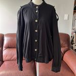 H by Halston Halston Cotton Cargo Military Style Jacket Size Xl Photo 2